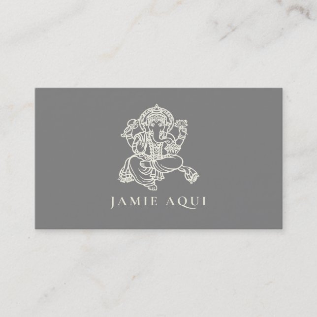 Ganesha Or Ganesh God Of Wisdom And Success Business Card (Front)