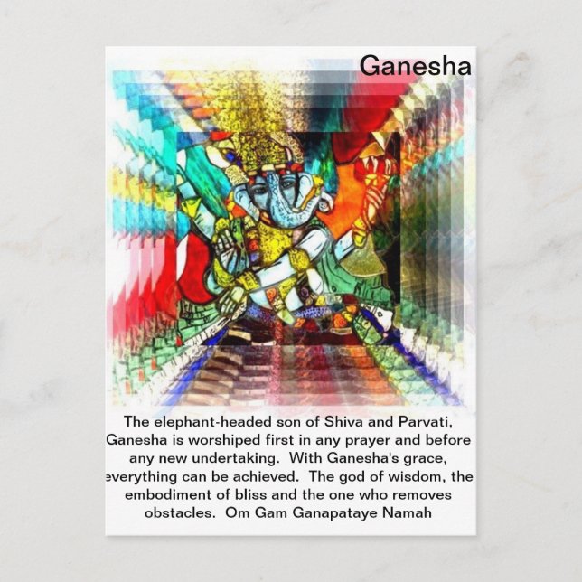 Ganesha postcard (Front)