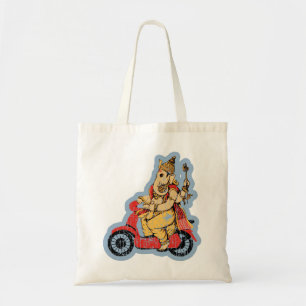 Ganesha Riding a Scooter Tote Bag