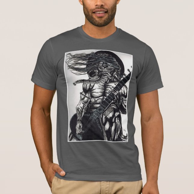 ganesha rocking sitar tshirt (Front)