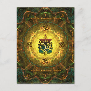Ganesha - Success, Victory, Prosperity, Knowledge Postcard