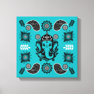 Ganesha Themed Hindu Art Print