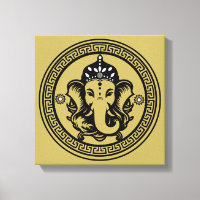 Ganesha Themed Hindu Art Print
