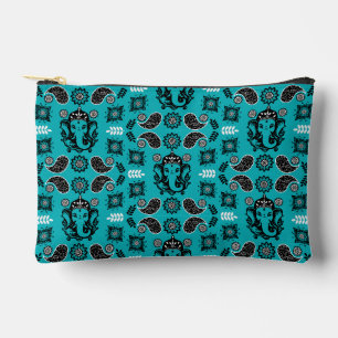 Ganesha Themed Hindu Art Print Accessory Pouch