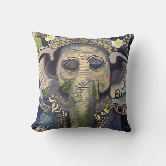 Ganesha Throw Pillow (Front)