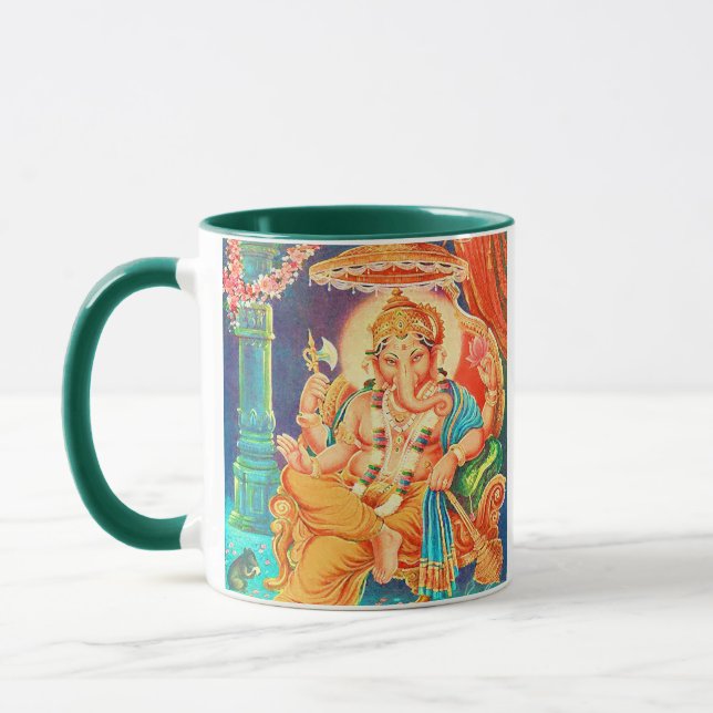 Ganesha Vintage Hindu Deity Spiritual Mug (Left)