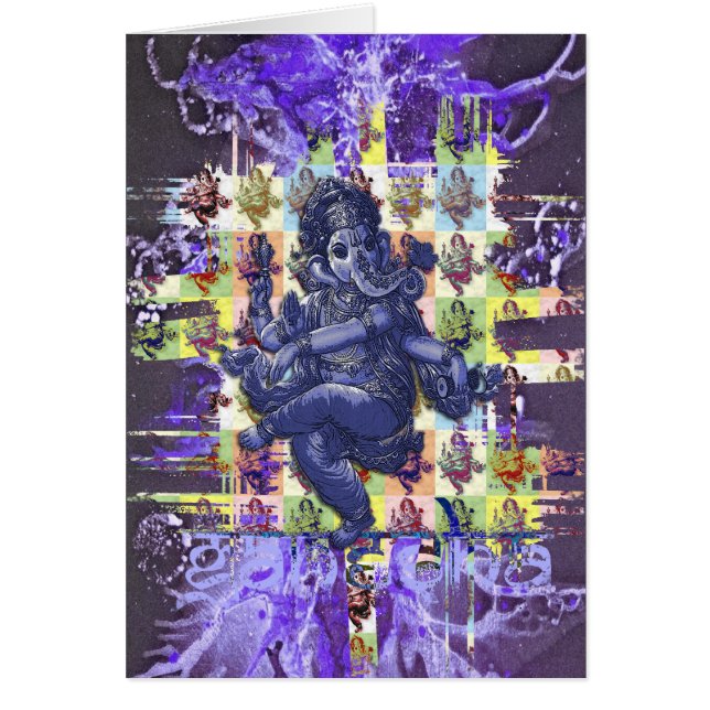 GANESHA | violet paint splatter (Front)