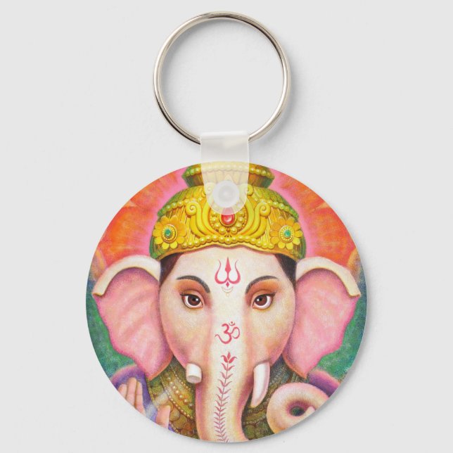 Ganesha's Blessings Keychain (Front)