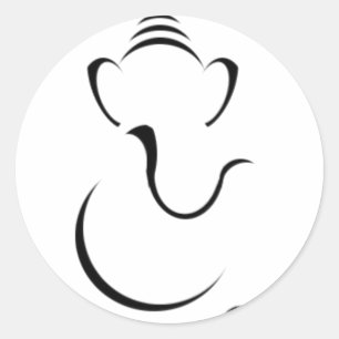 ganeshji_1.png classic round sticker