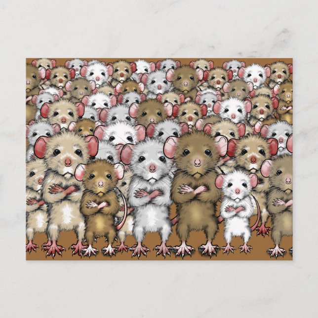 Gang Bunch of Rats Postcard (Front)