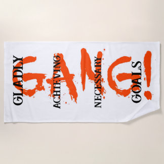 GANG! red Beach Towel