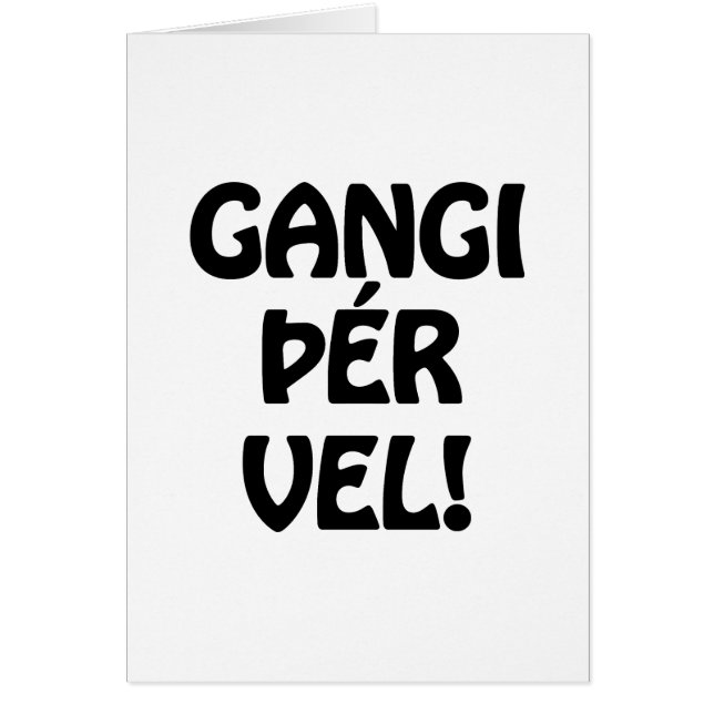 GANGI ÕÉR VEL ! BONNE CHANCE ! Carte linguistique  (Devant)