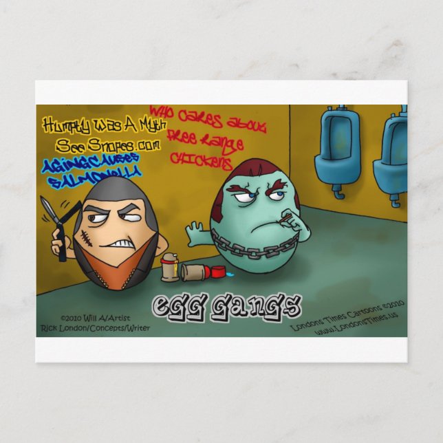 Gangs d'oeufs pourris Drôle Tee - shirt Mugs Carte (Devant)