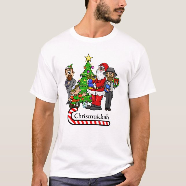 Gangs partout ici Chrismukkah T-Shirt (Devant)