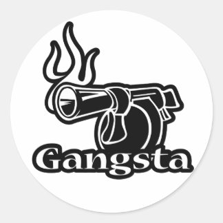 Gangsta Classic Round Sticker