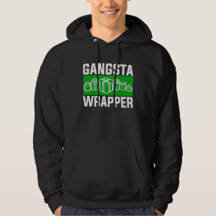 Gangsta Wrapper  Christmas Clothing for Men and F Hoodie
