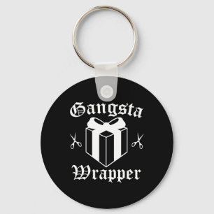 Gangsta Wrapper Christmas Holiday Keychain