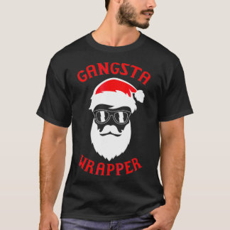 Gangsta Wrapper Cool Santa Claus Christmas Rapper  T-Shirt