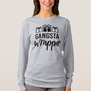 Gangsta Wrapper Funny Christmas T-Shirt