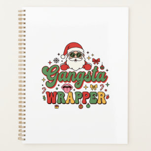 Gangsta Wrapper Santa Christmas Planner