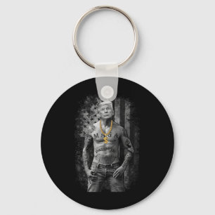 Gangster Anti Liberal Pro Trump Republican Premium Keychain