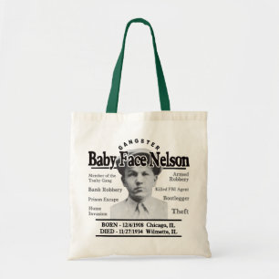 Gangster Baby Face Nelson Tote Bag