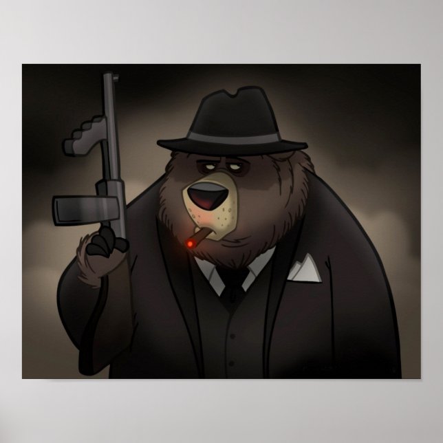Gangster Bear Poster (Front)