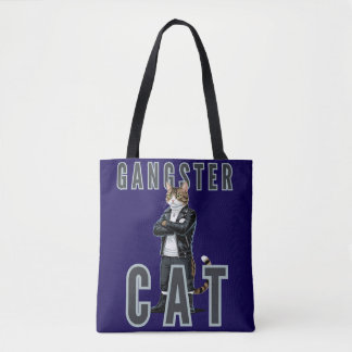 Gangster Cat Bad Boy Tote Bag