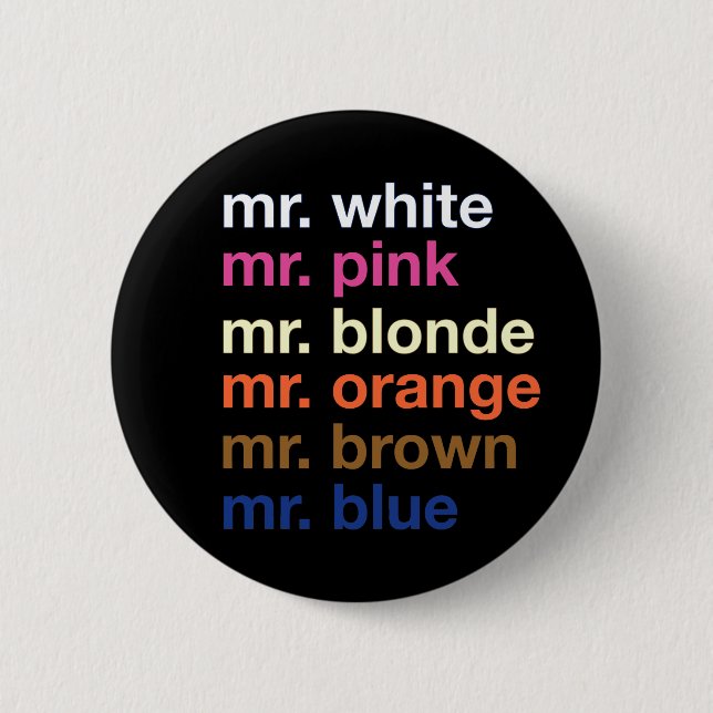 Gangster Colours 2 Inch Round Button (Front)