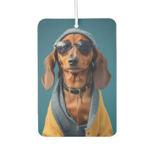Gangster Dachshund Air Freshener