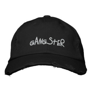 GANGSTER EMBROIDERED HAT
