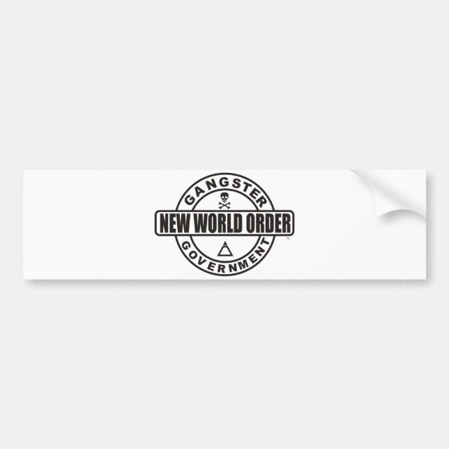 Gangster Government Bumper Sticker (Front)