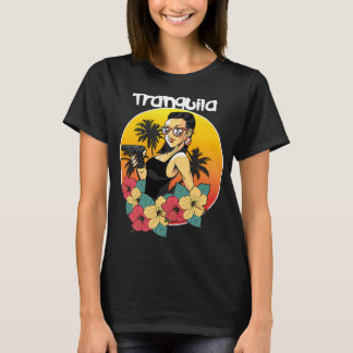 Gangster Latina Tranquilo with flowers. T-Shirt