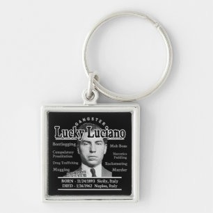 Gangster Lucky Luciano Keychain