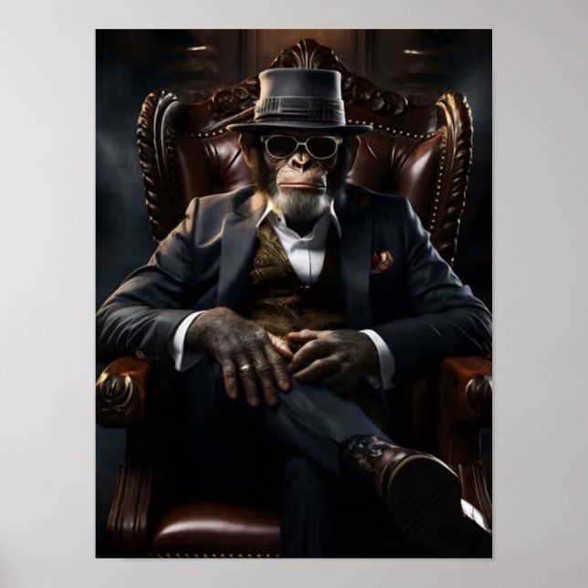 gangster monkey poster (Front)