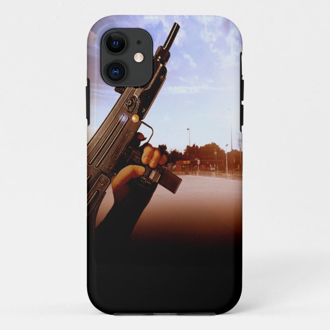 Gangster Uzi iPhone 5 Coque (Dos)