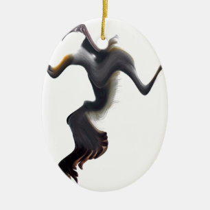 Gannets-Abstract Sea Bird Ceramic Ornament