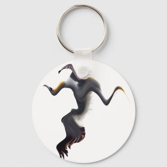 Gannets-Abstract Sea Bird Keychain (Front)