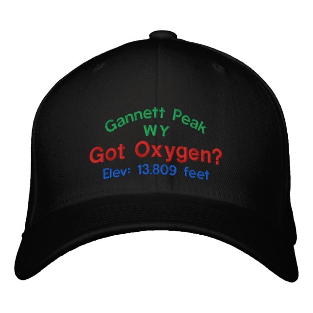 Gannett Peak A De L'Oxygène ? Casquette brodé (Devant)