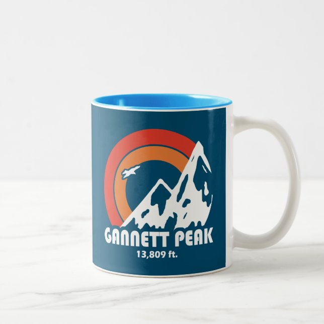 Gannett Peak Sun Eagle Two-Tone Coffee Mug (Right)