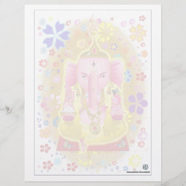 Ganpati Notepad Letterhead (Front)