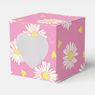 Gänseblümchen rosa favor box
