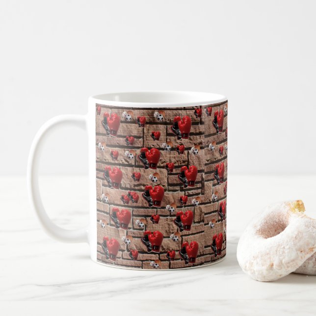 Gants de boxe Mug (Avec donut)