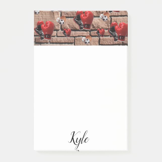 Gants de boxe Post-it Notes (Devant)