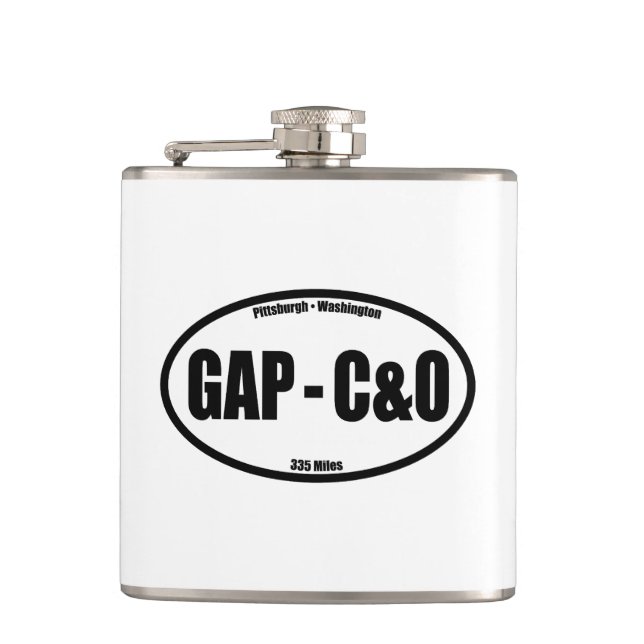GAP - C&O Towpath Oval Hip Flask (Front)