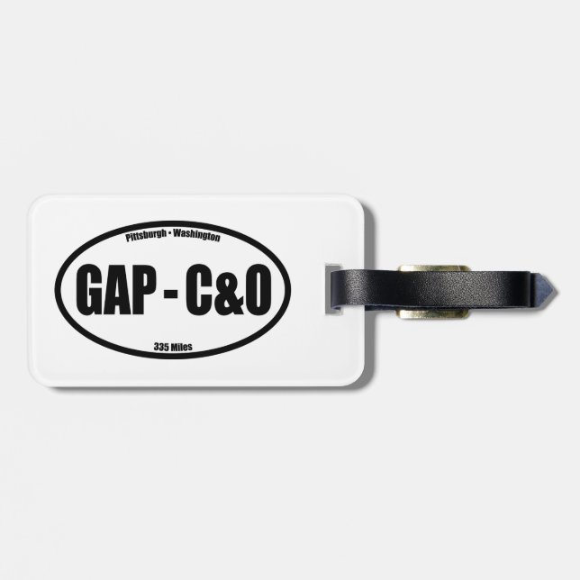 GAP - C&O Towpath Oval Luggage Tag (Back Horizontal)