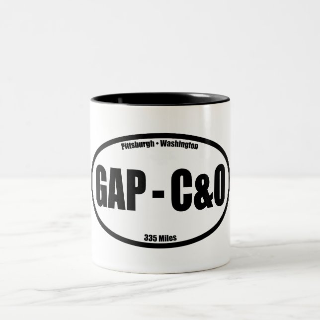 GAP - C&O Towpath Oval Two-Tone Coffee Mug (Center)
