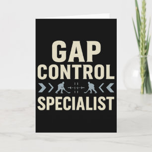 Gap Control Specialist Funny Hockey Defenceman Pla Card