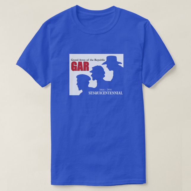 GAR Sesquicentennial Blue T-Shirt (Design Front)