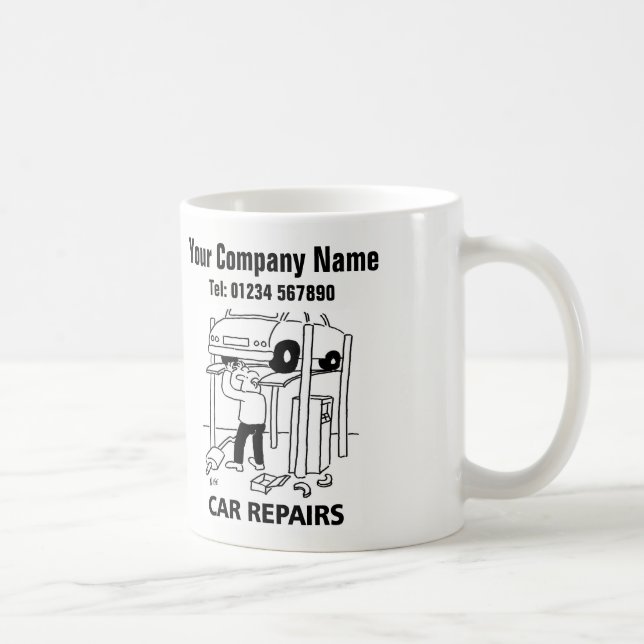 Garage Car Mechanic Car Repairs Coffee Mug (Right)
